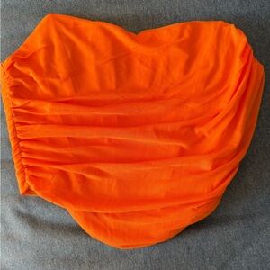 Vibrant Orange Corset Top